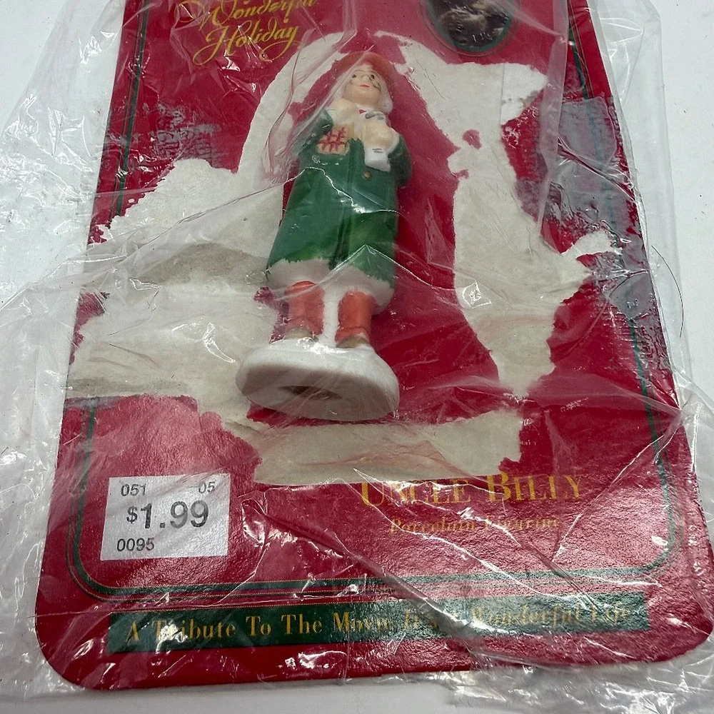 A Wonderful Holiday 1996 Uncle Billy Porcelain Figurine It's a Wonderful Life